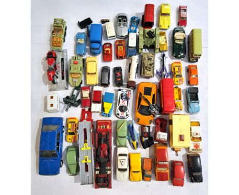 Matchbox, Corgi, Bburago and similar, an unboxed group which includes military, commercials and similar. Conditions appear Po