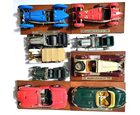 Bburago &amp; Franklin Mint, a unboxed group of 1:24 scale and similar to include Franklin Mint 1911 Rolls Royce, Franklin Mi