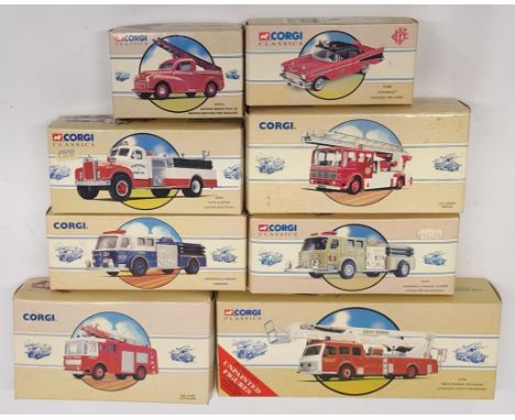 Corgi Classics &amp; similar, a boxed Fire Engines &amp; Fire Support Vehicles group. &nbsp;Includes 97399 Simon Snorkel Fire