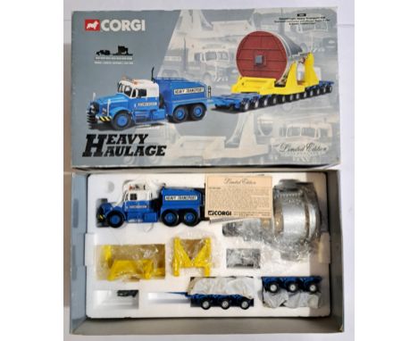 Corgi "Heavy Haulage", a boxed 1:50 scale 18001 Scammell Contractor With Nicolas Bogie Trailer &amp; Steam Turbine Load "Econ