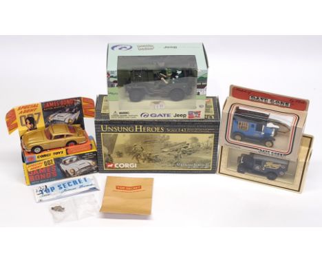 Corgi, Gate &amp; Lledo, a boxed James Bond 007, Military &amp; Commerical group. &nbsp;Includes Corgi 261 James Bond Special