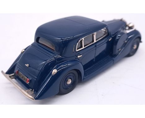 Lansdowne Models (Brooklin) a boxed 1:43 scale LDM87 1939 Lagonda V12 Long Saloon in Dark Blue. Condition appears generally N