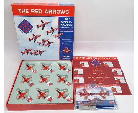 Corgi CSFS11009 The Red Arrows 40th Display Season Commemorative Set, boxed. &nbsp;With CSFS06002 The Red Arrows 2 Piece Sync
