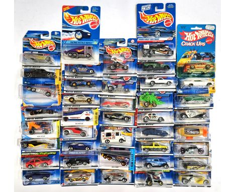 Hot Wheels (Mattel) a carded group (mainly short cards) comprising of 1990s and similar with recent issues along with early 1