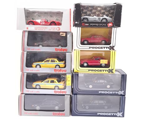 Brumm, Trofeu &amp; Progettok (Italy), a boxed group of 1:43 scale diecast models to include Progettok 035R Ferrari 225 Coup[