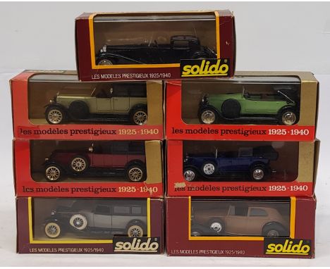 Solido Age D&rsquo;or &amp; similar, a boxed Car group.&nbsp; Includes Rolls Royce 71, Fiat 1929 &amp; Bugatti Royale. &nbsp;