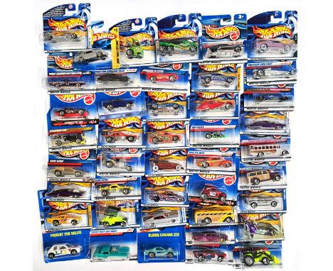 Hot Wheels (Mattel) a carded group (mainly short cards) comprising of 1990s and similar with more recent issues to include Bu