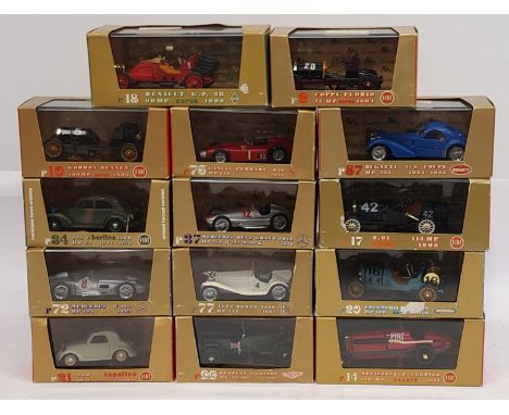Oro, a boxed Racing Car &amp; similar group.&nbsp; Includes Bugatti 37S Coupe, Alfa Romeo 2300 &amp; Mercedes Benz Grand Prix