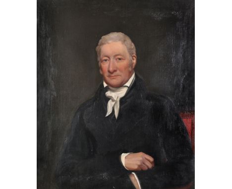 British School (19th century)   Portrait of a seated gentleman   Oil on canvas 76 x 63.5cm (29¾ x 25 in.)