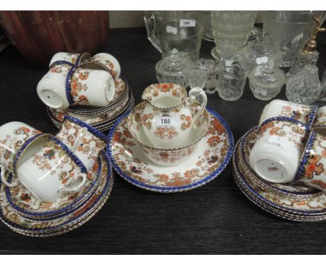 A late Victorian tea service, bearing crown marks