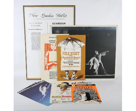 1970s Theatre Posters.- The Boy Friend, Leeds Grand Theatre & Opera House, 1977, 10 x 15 inches; The Black Mikado, by W.S. Gi