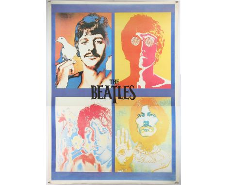 The Beatles, After Richard Avedon, 1967 - a colour poster with psychedelic effects, printed in England, rolled, 38 x 54 inche