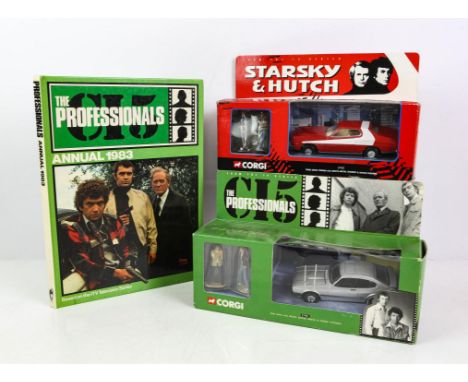 Corgi Starsky & Hutch Ford Gran Torino (57402) with two metal figures, Corgi Classics series, 1999, within original box; toge