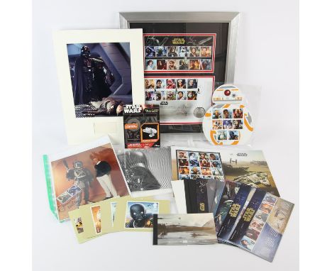 Star Wars: A group of related memorabilia, includes, Jimmy Bullock Boba Fett autographed colour photograph, signed in blue ma