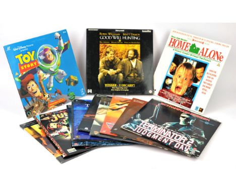49 Laserdiscs. Top Gun, Terminator 2, Apocalypse Now, Good Will Hunting, 2001, Waynes World and more. Condition Report:  Aver