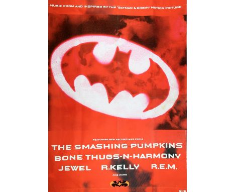 Batman: Batman and Robin, Canvas hanging poster and Bat-Signal sign - comprises: Music from, and Inspired by, the Batman & Ro
