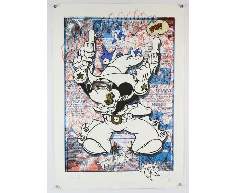 † After Rugman, Mickey, 2010  Limited edition screenprint for Little Art Book (LAB) numbered 54/75 in pencil and blind-stampe