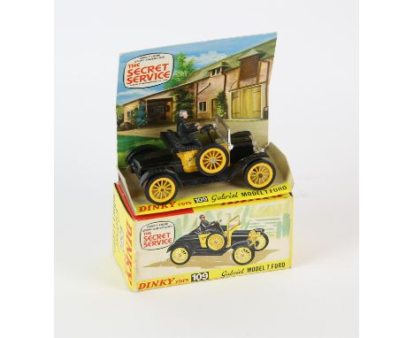 The Secret Service - Dinky 109 Gerry Anderson's The Secret Service Gabriel Model T Ford diecast model with driver, boxed. 