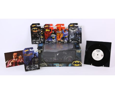 Batman: a group of models, figurines and related memorabilia - includes, Hotwheels Mattel 2004 Battle-Damaged Limited Edition