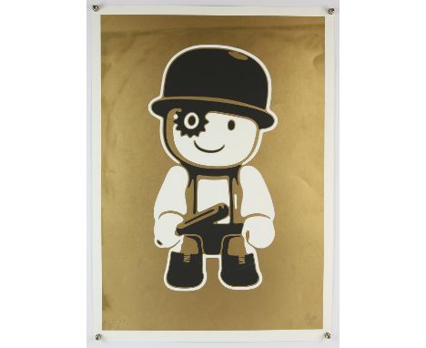 † After Rourke Van Dal for Little Art Book  Limited edition screenprint, numbered 7/7 and blindstamped lower left, signed by 