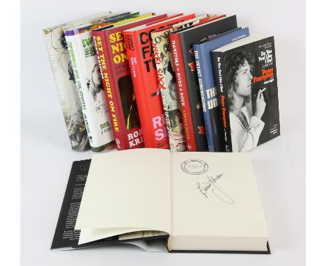 Biographies: Music and related Signed first edition books  a group of nine Hardback books, comprises:  SMITH (Adrian) Monster