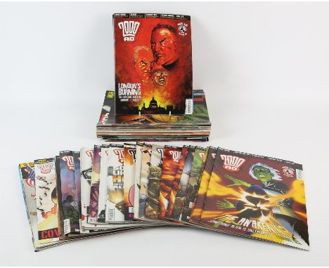 2000AD Judge Dredd comic magazines, 1989-2010  a group of fifty-seven issues, an incomplete run from 21 January 1989 Prog 610