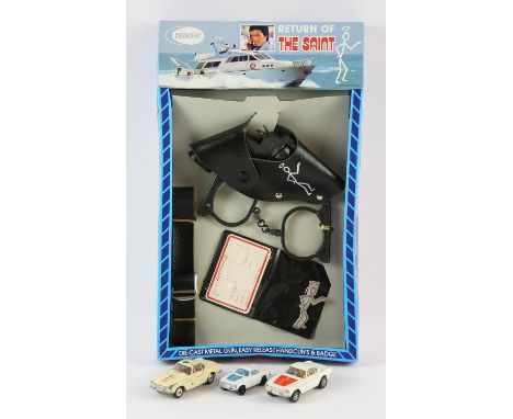 The Saint  a group of three Corgi Volvo P.1800 die-cast model cars, together with Crescent Toys boxed The Return of the Saint