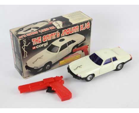 The Saint  1978 Corgi Jaguar XJS Sonic Control remote controlled car, updated second issue (M5310) within original box (opene
