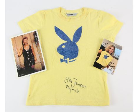 Eke Jeinsen Autographed T shirt and photographs - Playboy Playmate of the Month, May 1993, model, and Baywatch actress signed