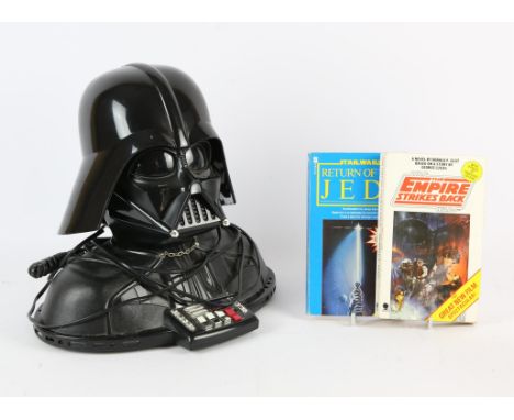 Star Wars:  Darth Vader model 805 telephone; together with two related paperback books, The Empire Strikes Back: from the Adv