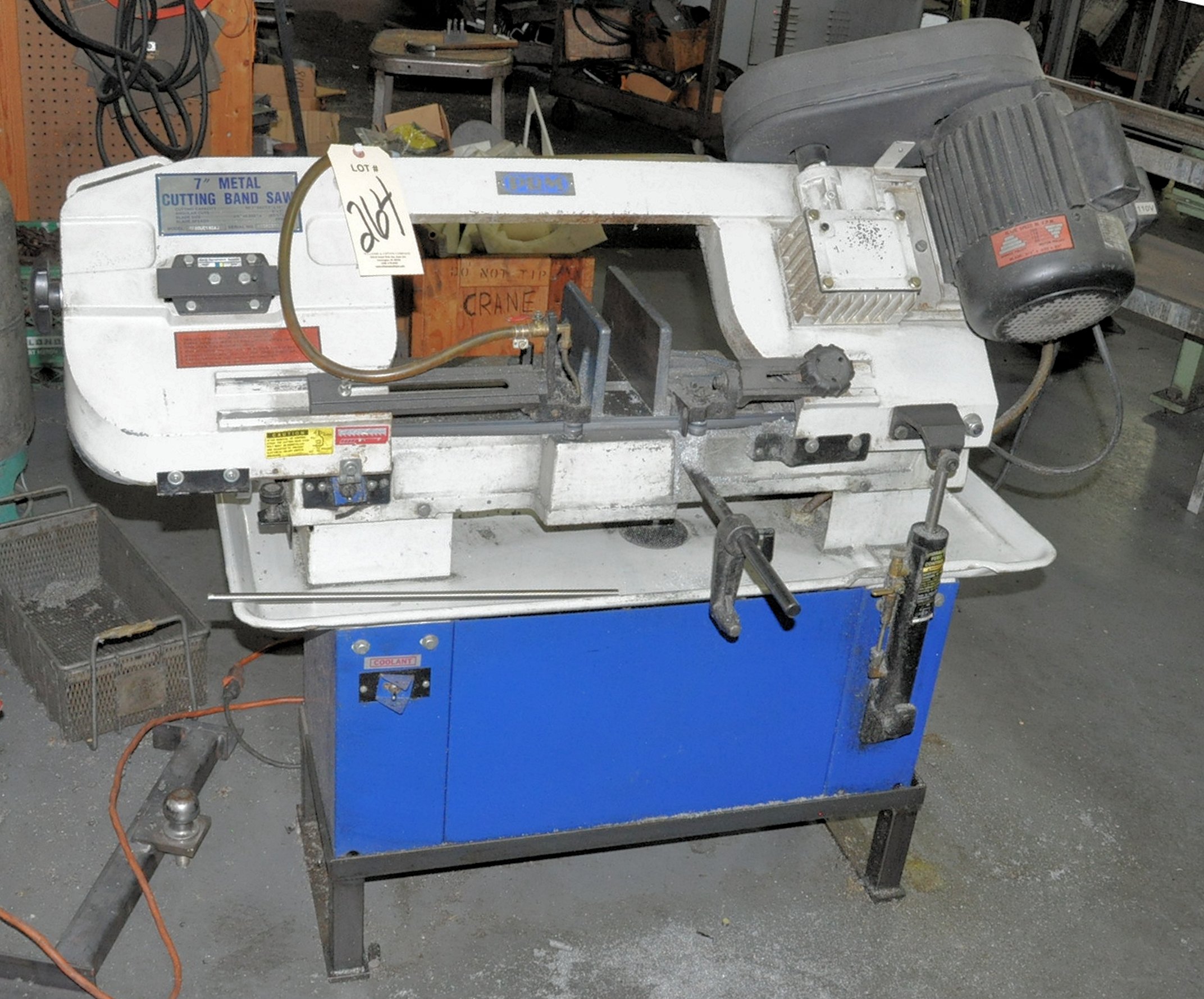 PRM 7" Horizontal Metal Cutting Band Saw; S/n 11062971; 6" x 7