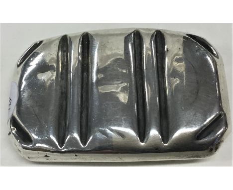 A 19th Century silver snuff box with flush hinged top and gilt interior. Birmingham. By WW&amp;PK. Approx. 33 grams. Est. £10
