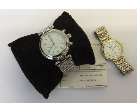 A gent's stainless steel Rotary wristwatch together with a stainless steel Poljot International wristwatch in box. Est. £30 -