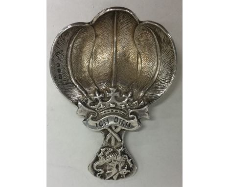 A good quality cast silver caddy spoon. London. By Garrards. Approx. 35 grams. Est. £40 - £60.