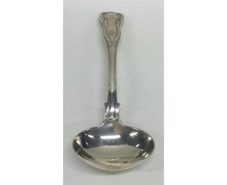 EXETER. A silver Kings' pattern sauce ladle. By JW&amp;JW. Approx. 101 grams. Est. £80 - £120.