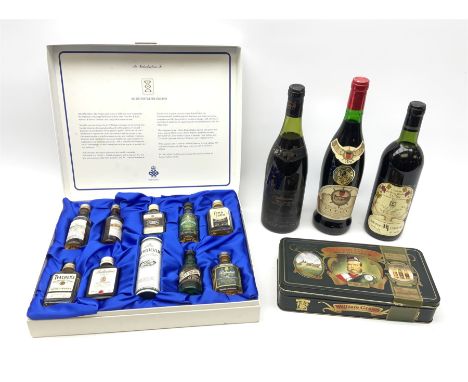 Allied Distillers Limited boxed set of ten miniatures including Long John Scotch Whisky 5cl, 40%vol, Ballantine's Scotch Whis