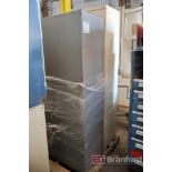 (2) Two-Door Metal Storage Cabinets, (1) Three Drawer Lateral Cabinet