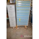 Lista 15-Drawer Small Parts Cabinet / Tool Box, Castered