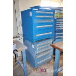 (2) Stanley Vidmar 5-Drawer Small Parts Cabinets / Tool Boxes