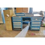 Lista Workbench, Wood Top w/ (2) 6 & 7-Drawer Lower Cabinets