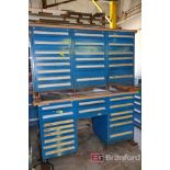 (3) Stanley Vidmar (Connected) Small Parts Cabinets / Tool Boxes