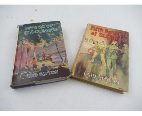 "Five Go off in A Caravan" By Enid Blyton, illustrated by Eileen Soper, Hoddler &amp; Stoghton, Now 1946 first edition ; "Fif