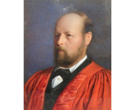 Alice Hambridge (British, 1869-1947), Portrait of Lord Tennyson, thought to be the poet's son Hallam, signed and dated 'Alice
