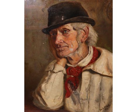 Emily R Stanton (British, 19th/20th Century), Old Joel Smith, signed and dated 'Emily R Stanton 1898' (lower right) and inscr