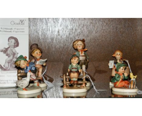 Six Hummel figures by Goebel, West Germany