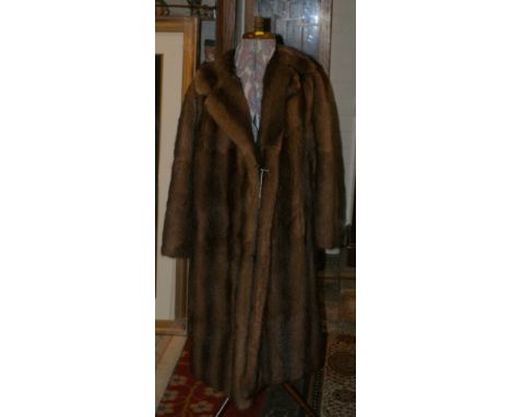 Ladies vintage light two-tone fur coat