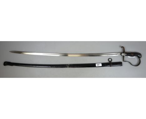 Early 20thC (WW1 period) Imperial German army cavalry officers sword with makers name - R.Herder, Solingen. Crossguard with d