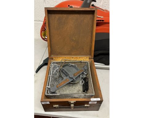 Cased fish weighing scales - JW Woodhouse and Son 