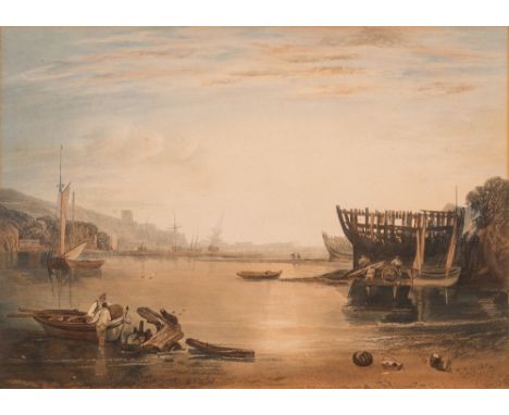 After J M W Turner-
Shaldon:-
lithograph
26 x 35.5cm.