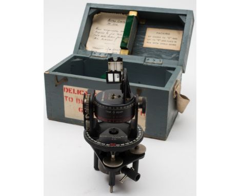 An Air Ministry issue Asto Compass MKII:, number '6A/1174', in a fitted case with stencilled marking.